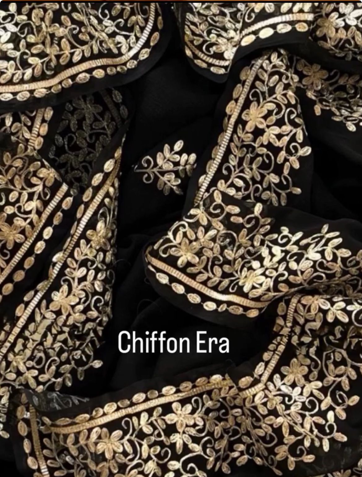 Black Pittman Zari Handcrafted Saree with Crepe Work Blouse